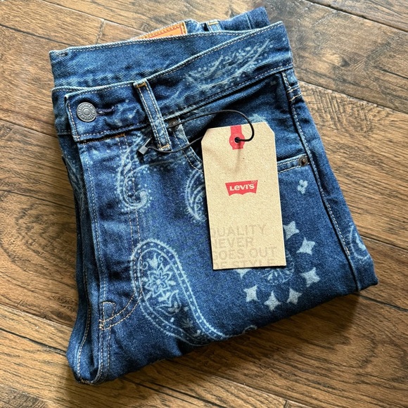 Levis Premium Lot 420 Snoop Dog Edition 501 Unreleased 30 x 32 Paisley Print - Picture 5 of 15